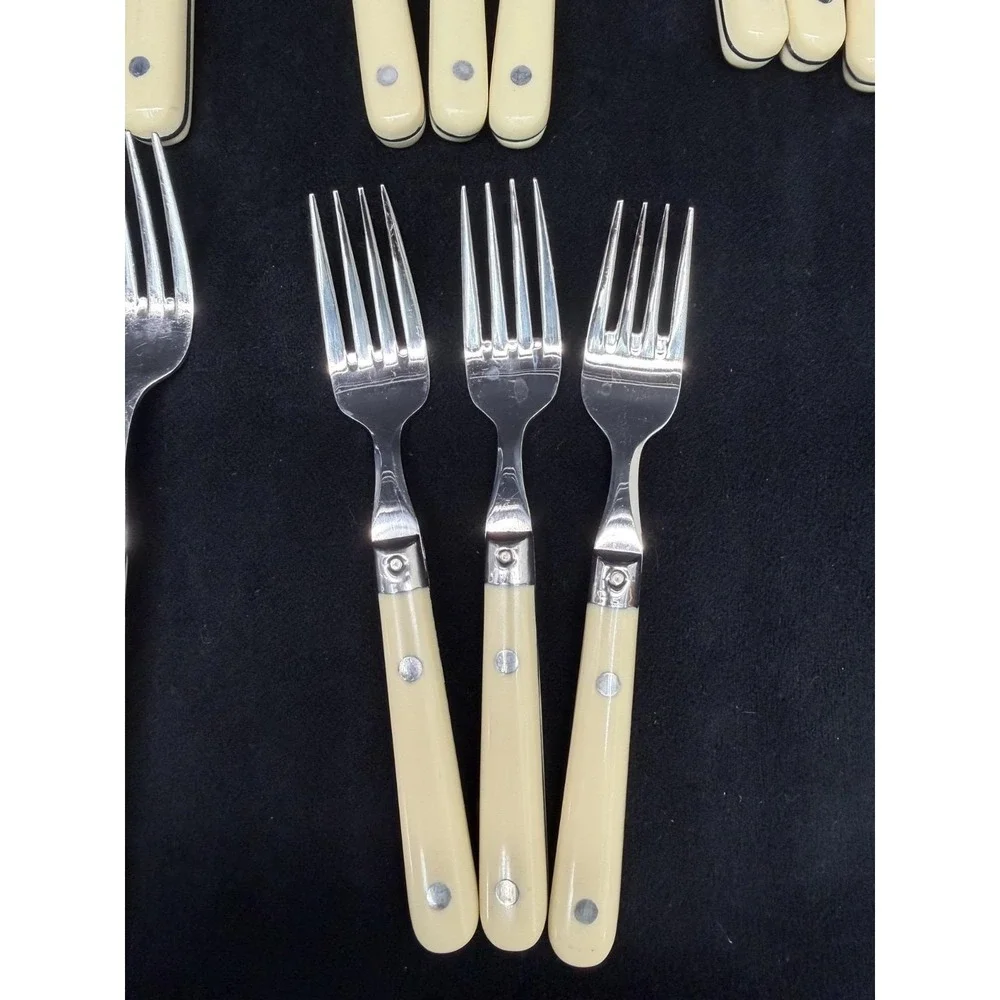 Ivory Flatware Le Prix Lillian Vernon* Stainless Korea Service for 3 (18 Pieces)